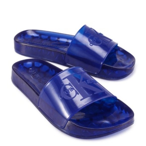 calvin klein rubber slides